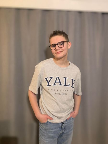 Bilde av JORVARSITY T-SKJORTE - GRÅ / WHITE MELANGE