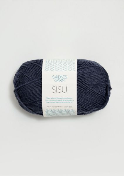 Bilde av SISU ULL/SILKE KJOLE – GRÅBLÅ (SORT/BLACK) - STRIKKET KJOLE?