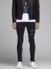 Bilde av LIAM SKINNY FIT RIPPED -BLACK DENIM