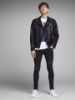 Bilde av LIAM SKINNY FIT RIPPED -BLACK DENIM