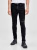 Bilde av LIAM SKINNY FIT RIPPED -BLACK DENIM