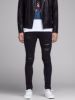 Bilde av LIAM SKINNY FIT RIPPED -BLACK DENIM