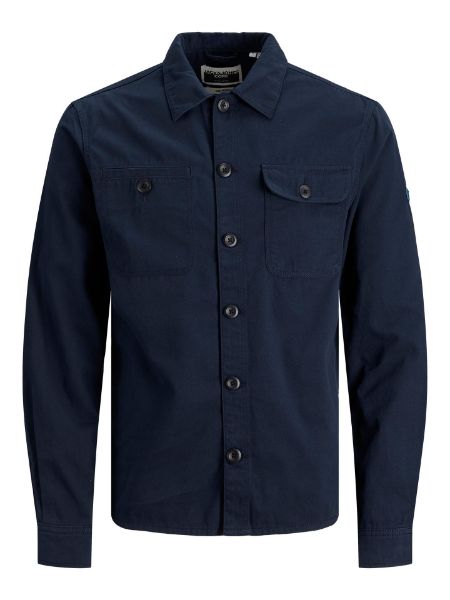 Bilde av BEN KLASSISK OVERSHIRT - MØRK BLÅ / NAVY -PS-2